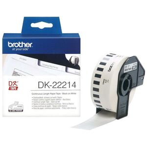 Brother DK-22214 Continuous Paper Label Roll – Black on White, 12mm wide (DK22214) (BRODK22214) έως 12 άτοκες Δόσεις