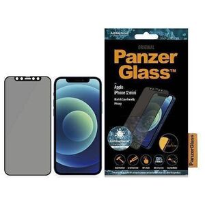 Tempered Glass 5D IPHONE 12 MINI PanzerGlass E2E Super+ Case Friendly AntiBacterial Microfracture Privacy black 5711724127106