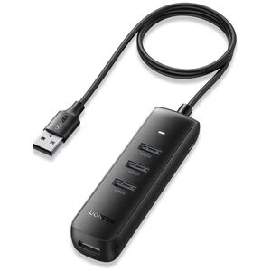 Adapter UGREEN CM416 4in1 USB to 4x USB 1m (black) 6941876226887