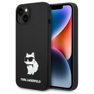 Original Case IPHONE 14 PLUS Karl Lagerfeld Hardcase Silicone Choupette MagSafe (KLHMP14MSNCHBCK) black 3666339087739