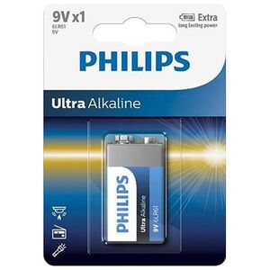 Battery PHILIPS 6LR61 9V Ultra Alkaline 8712581557133