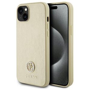 Original Case APPLE IPHONE 15 Guess Hardcase Leather 4G Metal Logo Strass
 (GUHCP15SPS4DGPD) gold 3666339151003
