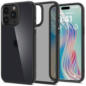 Case APPLE IPHONE 15 PRO Spigen Ultra Hybrid Crystal Frost black 8809896750400
