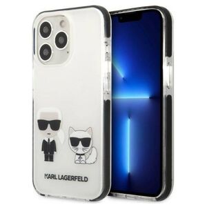 Original Case IPHONE 13 PRO MAX Karl Lagerfeld Hardcase Karl & Choupette white 3666339048631