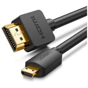 UGREEN HD127 Micro HDMI - HDMI Cable 4K 3D 1m (black) 6957303831487