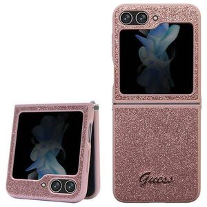 Original Case SAMSUNG GALAXY Z FLIP 5 Guess Hardcase Glitter Script (GUHCZF5HGGSHP) pink 3666339173999