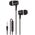 Maxlife wired earphones MXEP-02 jack 3,5mm black 5900495780539