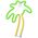 Neon LED Light PALM green orange NNE04 Neolia 5900495064103
