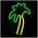 Neon LED Light PALM green orange NNE04 Neolia 5900495064103