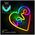 Neon LED RGB LOVE IN HEART FLRN02 + RC Forever Light 5900495396532