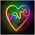 Neon LED RGB LOVE IN HEART FLRN02 + RC Forever Light 5900495396532