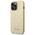Guess case for iPhone 14 Pro 6,1&quot; GUHCP14LHGGSHD gold PC/TPU Glitter Flakes case Script Metal Logo 3666339065102