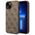 Guess case for iPhone 14 6,1&quot; GUHCP14SG4GFBR brown Basic PC/TPU 4G PU case Gold Logo 3666339094072