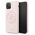 Original Case IPHONE 11 PRO Guess Hard Case Silicone 4G Tone On Tone (GUHCN58LS4GLP) light pink 3700740463642
