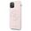 Original Case IPHONE 11 PRO Guess Hard Case Silicone 4G Tone On Tone (GUHCN58LS4GLP) light pink 3700740463642