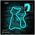 Neon LED Light CAT turquoise NNE24 Neolia 5907457773479