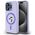 Original Case IPHONE 15 PRO Karl Lagerfeld Hardcase Silicone KC Heads Ring MagSafe (KLHMP15LSCMKCRHU) purple 3666339254346