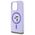 Original Case IPHONE 15 PRO Karl Lagerfeld Hardcase Silicone KC Heads Ring MagSafe (KLHMP15LSCMKCRHU) purple 3666339254346