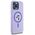 Original Case IPHONE 15 PRO MAX Karl Lagerfeld Hardcase Silicone KC Heads Ring MagSafe (KLHMP15XSCMKCRHU) purple 3666339254353