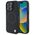 Original Case IPHONE 16 PRO BMW Hardcase Signature Leather Half Textured & Circle MagSafe (BMHMP16L23RTPK) black 3666339323424