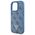 Original Case IPHONE 16 PRO Guess Hardcase Leather Metal Logo Strass Crossbody + Smycz (GUHCP16LP4TDSCPB) blue 3666339328702