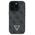 Original Case IPHONE 16 PRO Guess Hardcase Leather Metal Logo Strass Crossbody + Smycz (GUHCP16LP4TDSCPK) black 3666339328627