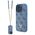 Original Case IPHONE 16 PRO MAX Guess Hardcase Leather Metal Logo Strass Crossbody + Smycz (GUHCP16XP4TDSCPB) blue 3666339328719