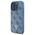 Original Case IPHONE 16 PRO MAX Guess Hardcase Leather Metal Logo Strass Crossbody + Smycz (GUHCP16XP4TDSCPB) blue 3666339328719