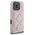 Original Case IPHONE 16 PRO MAX Guess Hardcase Quilted Metal Logo (GUHCP16XPSQSQSP) pink 3666339345112