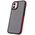 Crystal Black case for iPhone 11 red 5907457794375