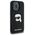 Karl Lagerfeld case for iPhone 16 Pro 6,3&quot; KLHMP16LSKHPPLK black hardcase Silicone KL Head Print MagSafe 3666339319663