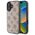 Guess case for iPhone 16 6,1&quot; GUHMP16SPGPYSW brown hardcase Peony Script MagSafe 3666339342364