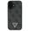 Guess case for iPhone 16 6,1&quot; GUHCP16SP4TDSCPK Leather Metal Logo Strass Crossbody black 3666339328603