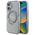 Guess case for iPhone 16 6,1&quot; GUHMP16SHFWFCK IML Flowers Wreath black MagSafe 3666339346348