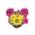 Neon ART LED PUNK TEDDY BEAR pink-yellow FLA01 Forever Light 5900495064165