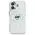 Karl Lagerfeld case for iPhone 16 Plus 6,7&quot; KLHMP16MHLSCHH white Hard IML Metal Choupette Head MagSafe 3666339318093