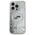 Karl Lagerfeld case for iPhone 16 Pro 6,3&quot; KLHMP16LLGKCSGH transparent Hard Liquid Glitter Karl&Choupette Head MagSafe 3666339319144