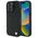 Original Case IPHONE 16 PRO BMW Hardcase Signature Leather Diamond Metal Logo MagSafe (BMHMP16L23RDDK) black 3666339323226