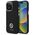 Original Case IPHONE 16 PRO Guess Hardcase Silicone Logo Strass 4G (GUHCP16LM4DGPK) black 3666339328788