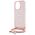 Original Case IPHONE 16 PRO Guess Hardcase Crossbody Cord Script MagSafe (GUHMP16LHCTSGNSP) pink 3666339345907