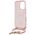 Original Case IPHONE 16 PRO MAX Guess Hardcase Crossbody Cord Script MagSafe (GUHMP16XHCTSGNSP) pink 3666339345914
