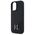 Original Case IPHONE 16 Karl Lagerfeld Hardcase Silicone Shadow Metal Initial MagSafe (KLHMP16SSCMKMPCK) black 3666339317928