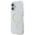 Original Case IPHONE 16 Guess Hardcase IML Glitter Circle MagSafe (GUHMP16SHFGERET) transparent 3666339307554