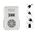 XO mini car refrigerator CZ015 white with mirror LED 6920680846016