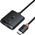 Adapter AV Baseus Adapter HDMI Baseus 2w1 z kablem 1m (czarny)