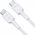 Kabel USB Green Cell USB-C - USB-C 0.3 m Biały (KABGC31W)