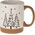 Home Styling Collection Zimowy kubek z uchem z motywem choinek, 250 ml