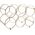 Present Time Stojak na wino HONEYCOMB, na 6 butelek, 31 x 22 x 16,5 cm