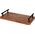 Home Styling Collection Taca do serwowania z drewna akacji z uchwytami metalowymi, 30 x 15 x 5 cm