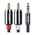 Kabel Ugreen Jack 3.5mm - RCA (Cinch) x2 3m czarny (10590)